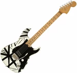 EVH Striped Series 78 Eruption Relic Relic White with Black Stripes Relic Guitarra eléctrica
