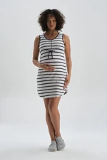 Dagi Navy Striped Dress