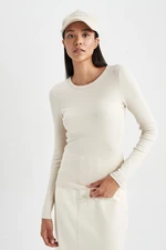 DEFACTO Slim Fit Crew Neck Camisole Long Sleeve T-Shirt