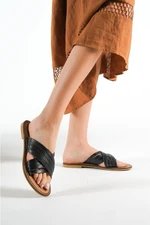 Capone Outfitters Mules - Black - Flat