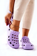 Women's Flip-flops purple foam Crocsy EVA