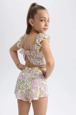 DEFACTO Crop Top Short Sleeve T-shirt