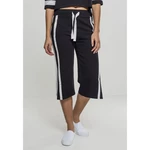 Women's Strappy Terry Culotte Black/White