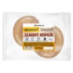 ALLNATURE Bezlepkový makový sladký rohlík čerstvý 120 g