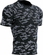 Compressport Training SS Tshirt M Camo Premium Black Camo L Koszulka do biegania z krótkim rękawem