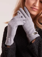 Classic grey women's gloves