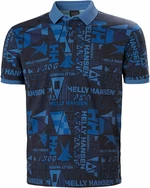 Helly Hansen Men's Newport Polo Camicia Ocean Burgee Aop L