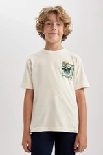 DEFACTO New Regular Fit Printed Short Sleeve T-Shirt