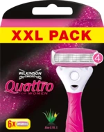 Wilkinson Sword Quattro for Women Náhradní hlavice 6 ks