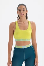 Dagi Neon Green Crossback Sports Bra