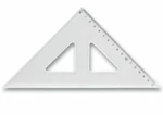 Trojúhelník CONCORDE s ryskou, závěs, transparentní