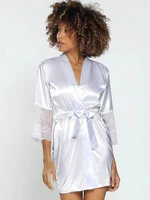 Peignoir DKaren Clarisse S-2XL white 001