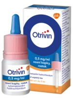 Otrivin 0,5mg/ml nosní kapky pro děti při léčbě ucpaného nosu 10 ml