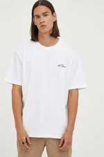Tričko Les Deux pánske, biela farba, jednofarebné, LDM101135