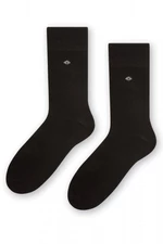 Steven 056 099 černé Pánské oblékové ponožky 45/47 černá