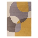 Wełniany dywan w kolorze ochry 170x120 cm Glow – Flair Rugs