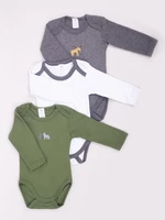 Yoclub Kids's Long Sleeve Bodysuits 3-Pack BOD-0203C-A23D