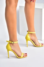 Fox Shoes Women's Yellow Heeled Shoes