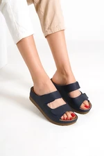 Capone Outfitters Mules - Dark blue - Flat