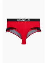 Červený spodní díl plavek High Waist Bikini Calvin Klein Underwear - Dámské