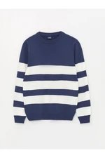 LC Waikiki Crew Neck Striped Long Sleeve Boy Knitwear Sweater