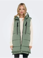 Green Ladies Quilted Vest ONLY New Nora - Ladies