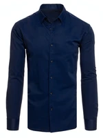 Men's Plain Navy Blue Dstreet Shirt