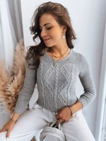 MIRA ladies sweater light gray Dstreet z