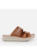 Hotiç Genuine Leather Glazed Women's Slippers