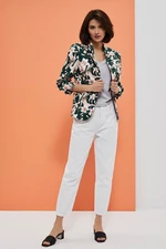 Jacket with floral print