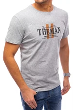 Light grey men's T-shirt with Dstreet print