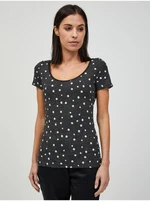 Black Floral T-Shirt ORSAY - Women