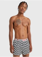 Black and white men's patterned shorts Tommy Jeans - Men