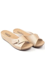Capone Outfitters Capone Z0397 Gold Women's Comfort Anatomic Slippers Capone Outfitters Capone Z0397 Gold Women's Comfort Anatomic Slippers