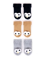 Yoclub Kids's Cotton Baby Boys' Terry Socks Patterns Colors 3-pack SKA-0049C-AA0B