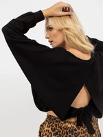 Blouse black Och Bella BE-M327.black
