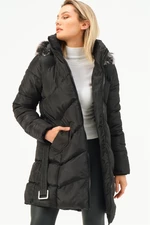 Z6768 DEWBERRY WOMEN'S OUTERWEAR - BLACK