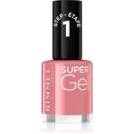 Rimmel Super Gel gelový lak na nehty bez užití UV/LED lampy odstín 035 Pop Princess Pink 12 ml