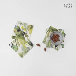 Zielone tekstylne podkładki zestaw 4 szt. Lotus – Linen Tales