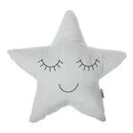 Jasnoszara poduszka dziecięca z domieszką bawełny Mike & Co. NEW YORK Pillow Toy Star, 35x35 cm