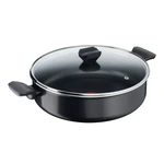 Patelnia aluminiowa z pokrywką ø 28 cm Simply Clean Red – Tefal