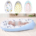 Baby Nest Lounger Comfortable Baby Nest Soft Sleeping Bed 100 Cotton Removable Slipcover Infant Padded Lounger Snugly Fit
