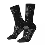 Funny Happy Men's Socks Sphynx In Trouble Vintage Harajuku Cat Lover Art Street Style Crew Crazy Sock Gift Pattern Printed