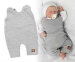 Pletené láclové kalhoty Boy Star, Baby Nellys, šedé, vel. 68 (3-6m)