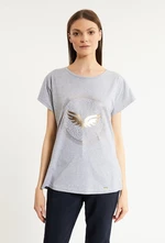 MONNARI Woman's T-Shirts Women's Cotton T-Shirt With Pattern