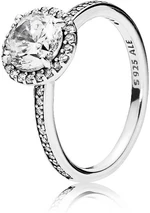 Pandora Třpytivý stříbrný prsten Timeless 196250CZ 52 mm