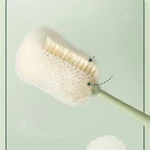 Brush With Handle Milk Bottle Brush Extrudable Sponge Water Cup Brush Baby Bottle Brush Long Handle Kitchen Tools