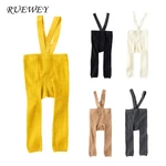 RUEWEY Newborn Baby Suspender Leggings Baby Items Sock High Waist High Elasticity Solid Color Spring Autumn Clothing Accessories