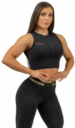 Nebbia Compression Push-Up Top INTENSE Mesh Black S Fitness koszulka