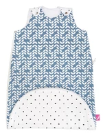 MOTHERHOOD Vak spací 2v1 ZIP-A-Round Beige mušelínový Blue Classics 3-18m 0,5 tog